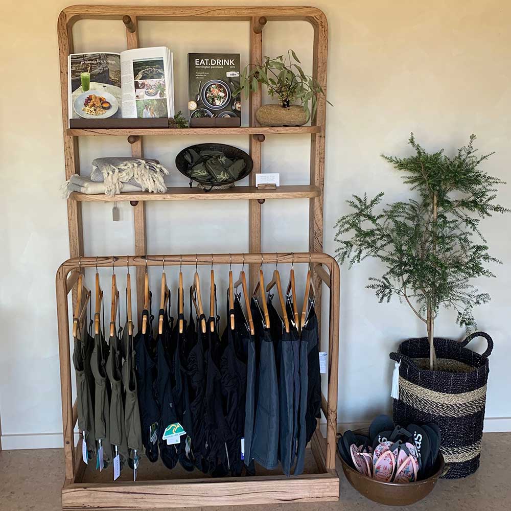 Commercial: Clothing rack and shelving unit