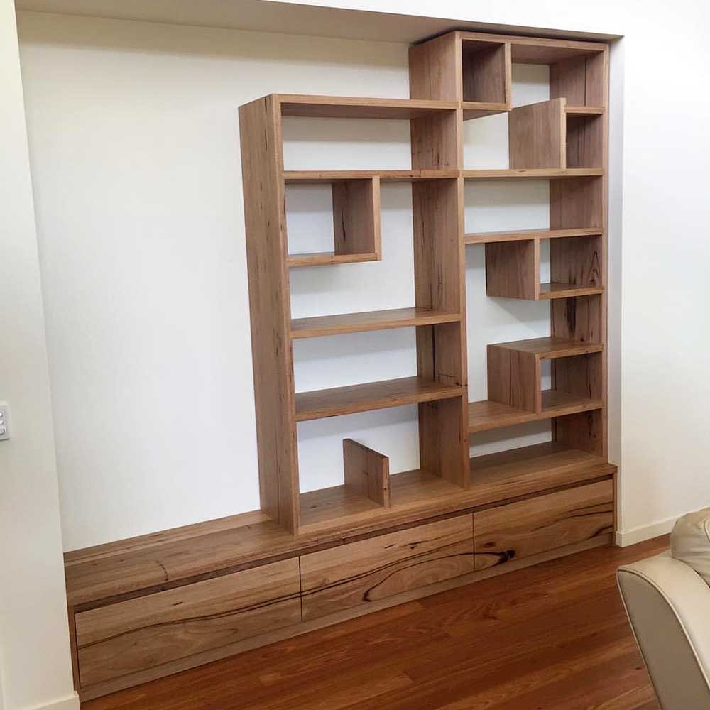 Study: Wormy chestnut wall unit 
