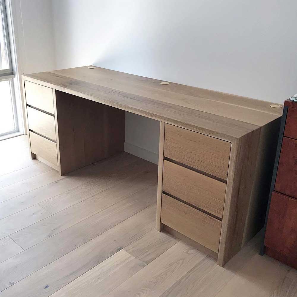 Study: American oak desk 