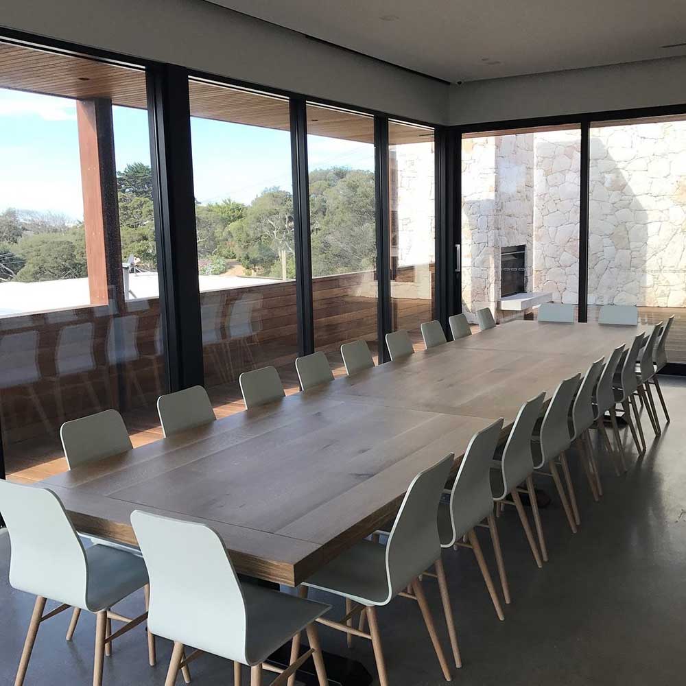 Table: American oak dining table (5.4m, huge!)