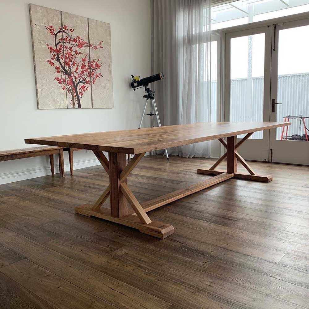 Table: Recycled messmate dining table